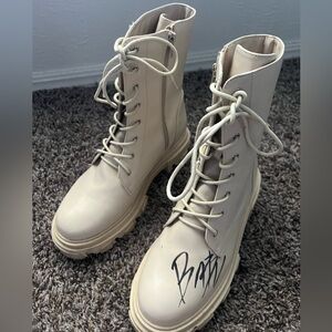 DaBaby boots signed by DaBaby himself!